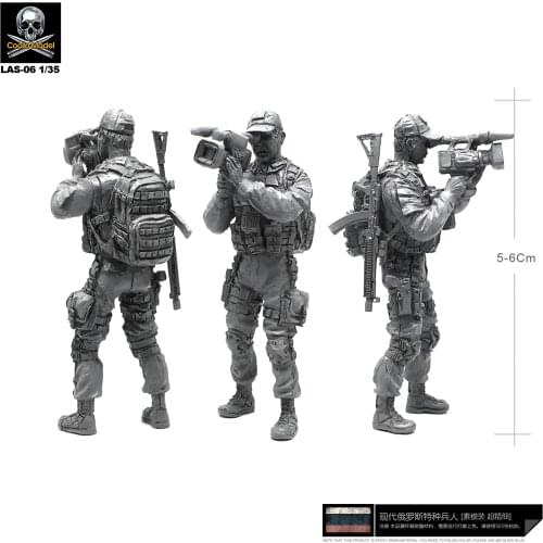 1/35 Resin Figure Kits Russian Special Force 1 Pei Resin Soldier self-assembled Las-06