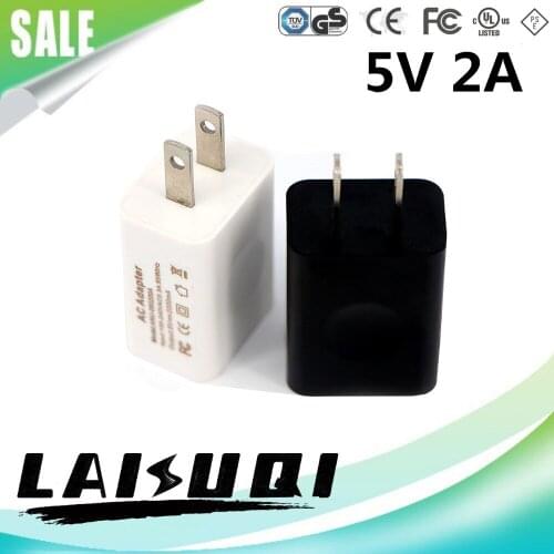 1pcs 5V 2A USB AC/DC Power Adapter US Plug Charger 5V2A Supply for Phone Tablet PC MID Other LAISUQI new hot sale
