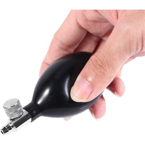 1 pcs Black Replacement Manual Inflation Blood Pressure Latex Bulb With Air Release Valve Pretend Play Doctor Toys