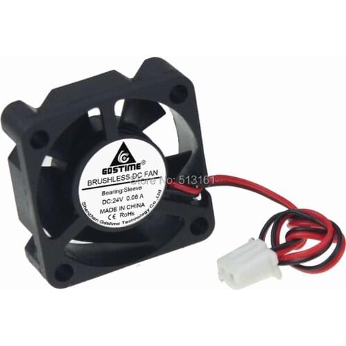 1 Piece Gdstime 3cm 3010s 30x30x10mm 24V XH2.54-2Pin 30mmm Brushless DC Cooling Fan