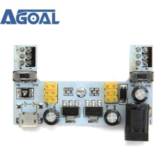 2 Channel Breadboard Power Module Compatible With 5V/3.3V DC