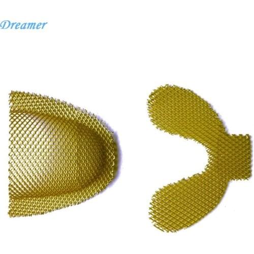 20 pcs Dental Lab Yellow Denture Materials Golden Metal Palatal Reinforcement Mesh For Acrylic Partial DentureGood Quality