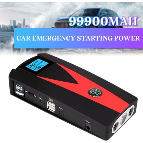 99900 mAh Car Jump Starter Power Bank Jumpstarter Auto Buster Emergency Starting Booster Device Battery Cars Charger Jump Start
