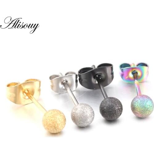 Alisouy Women's Silver Earrings