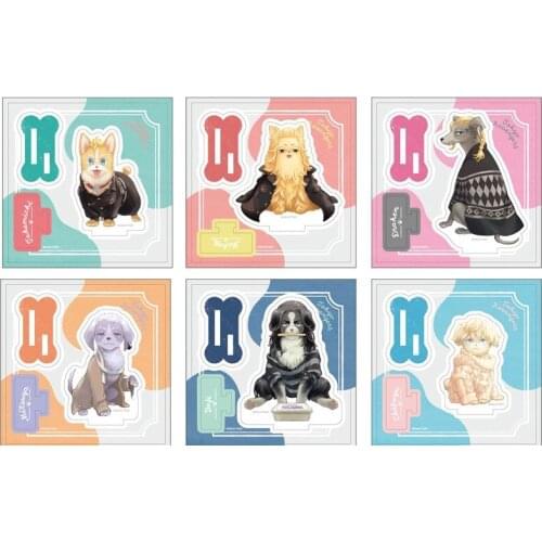 Anime Tokyo Revengers Sano Manjiro Hanagaki Takemichi Cute Animal Series Acrylic Stand Figure Model Plate Display Table Decor