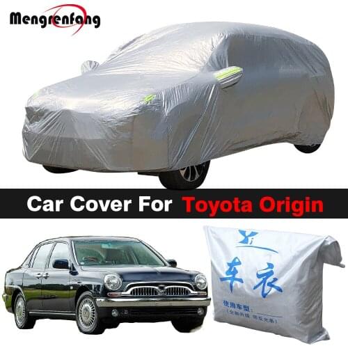 Full Car Cover For Toyota Origin Outdoor Auto Anti-UV Sun Shade Rain Snow Dust Resistant Cover