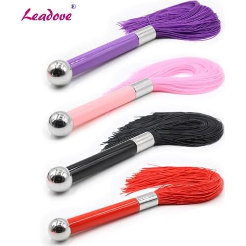 Bondage Flogger Flirting Silicone Whip Bdsm Spanking Flogger Tassel Bondage Restraints Sex Toys For Couples Adult Games XN0216
