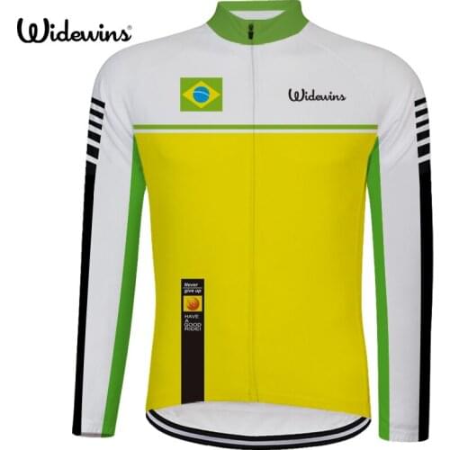 Brazil Pro Cycling Jersey long Breathable comfortable Cycling Jersey long outdoor sports clothing brazil 6540