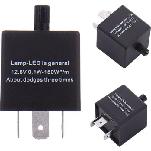 CARPRIE Relay Switch 1PC Auto Relay CF13 3 Pin Adjust 12V LED Flasher Relay Car Turn Signal Indicator Blinker Light m1