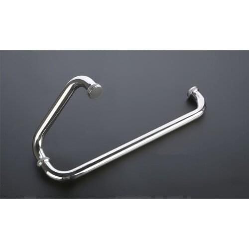 304 stainless steel bathroom door handle Shower room glass door handles interior doors home improvement accessories