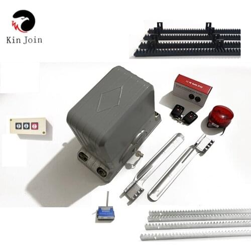 Heavy duty 3600lbs 1800kg automatic electric sliding gate motor opener with 4m racks,sensor lamp keypad GSM optional