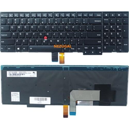 US English Backlit Keyboard for Lenovo Thinkpad T540P W540 W541 T550 W550S T560 P50S Laptop Backlight Teclado