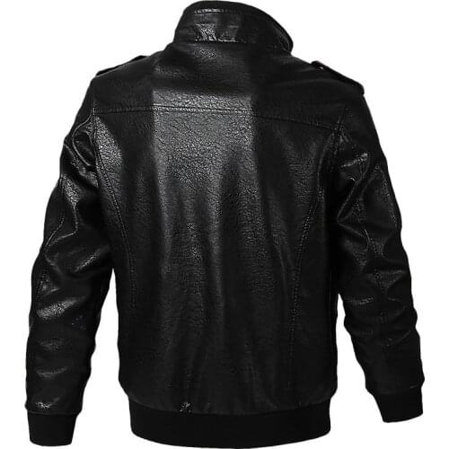 2021 Mens Classical Motocycle Jacket Winter Skin Thick Man Leather Jacket Moto Autumn Zipper Jacket Biker Coat Large Size 5XL