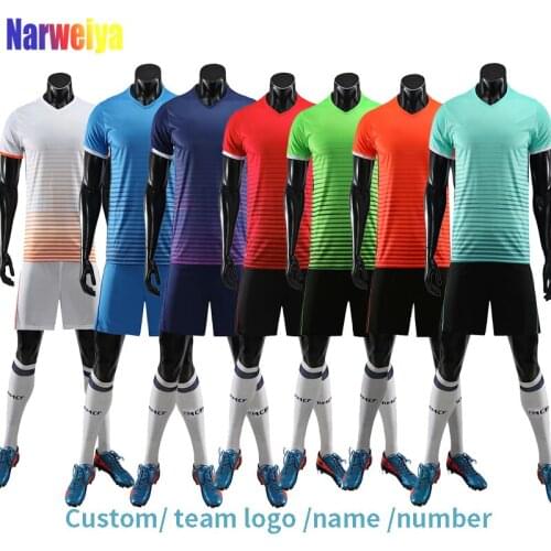 2020 Men soccer jerseys men sport running cycling football adults kits custom logo name number soccer uniforms suits