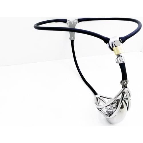 Male Chastity Belt Device Bird Cage Adjustable Waist Invisible Hollow Out Cage Underwear Penis BDSM Lock Chastity Cage Sex Toy