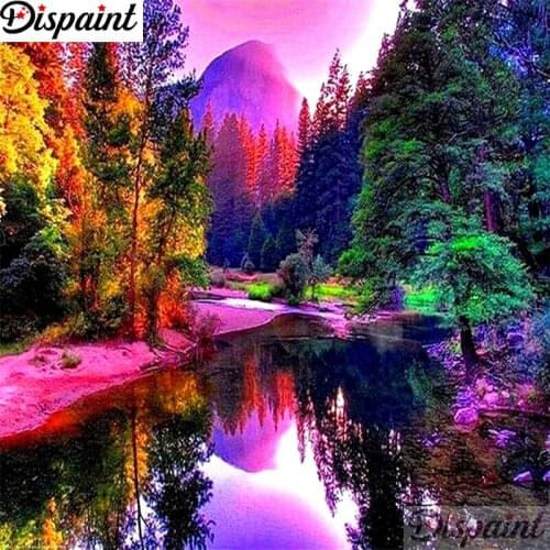 Dispaint Full Square/Round Drill 5D DIY Diamond Painting "Color landscape" Embroidery Cross Stitch 3D Home Decor A12516