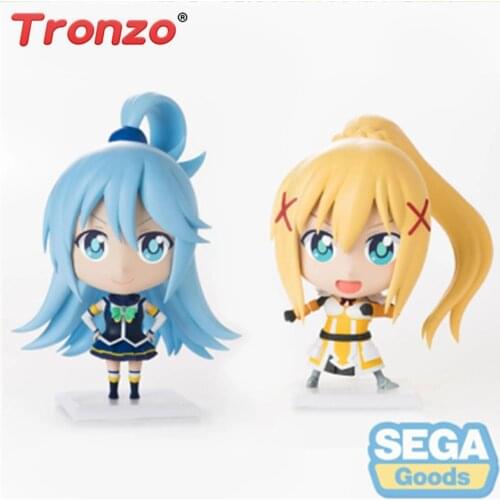 Tronzo Original Sega Anime Gods Blessing on This Wonderful World Aqua Darkness Satou Kazuma Megumin PVC Action Figure Toys