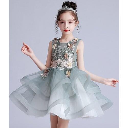 Autumn Winter Girls Dress Kids Dresses For Girls Costume Flower Girls Wedding Dress Children Girls Princess Dress Vestido 2-12Y