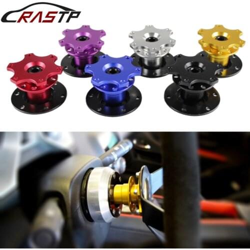 RASTP-High Quality Aluminum Steering Wheel Quick Release Snap off Hub Adapter Boss Kit RS-QR001