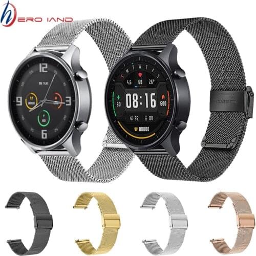 For Xiaomi Watch Color Strap Watchband Milanese Bracelet Stainless Steel 22mm Smart Watch Band Mi Watch Color Metal Wristband