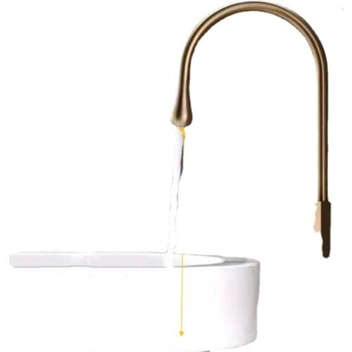 Modern Brushed Gold Bathroom Basin Mixer Faucet