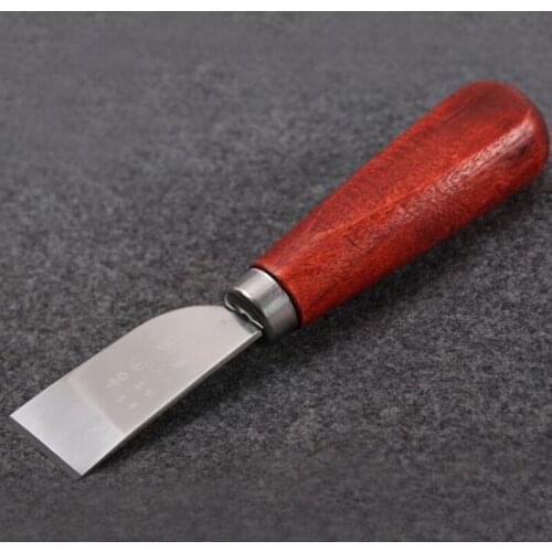 1pcs Stainless Steel Sharp Blade Leather Craft Skiving Sharp Handle Knife Leathercraft Handwork DIY Tool Leather Cutting Knife