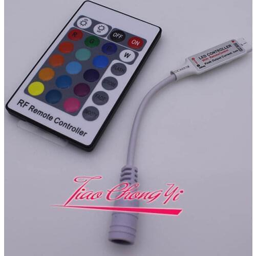 10pcs 24Key mini RGB RF LED controller 5-24V Dimmer For 3528 5050 RGB LED strip