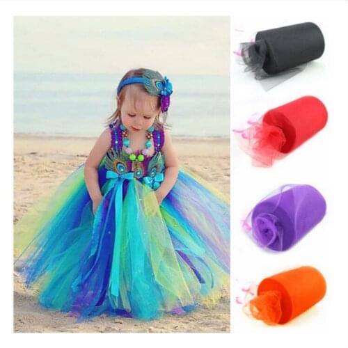 15 cm various colors Soft gauze fabric encryption mosquito net yarn doll costume dress wedding veil decoration ribbon 100 yards
