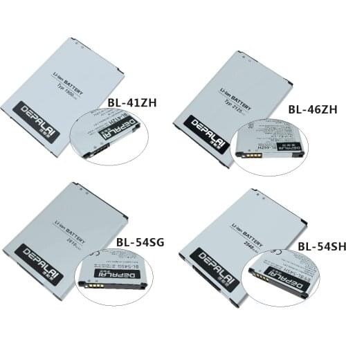 Phone Battery BL-41ZH BL-46ZH BL-54SG BL-54SH For LG L50 C40 H345 AS330 K332 K350N G2 F320 Optimus G3 Beat Mini G3mini Batteries
