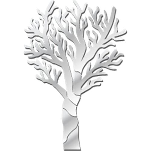 MEYA acrylic tree mirror sticker , 3D wall mirror sticker , 60cm mirror sticker for kids room living room deco