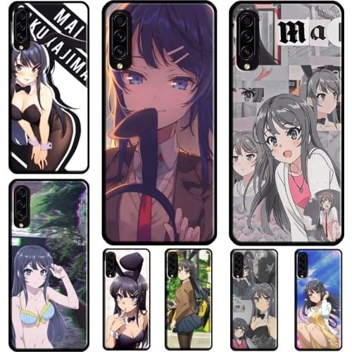 Sakurajima Mai Anime Case For Samsung A21S A72 A52 A42 A12 A50 A70 A32 A02S A40 A11 A41 A51 A71 A20e A01 Coque