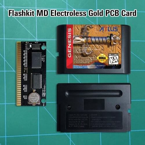 Crusader Of Centy (battery save) - Flashkit MD Electroless Gold PCB Card 16 bit MD Games Cartridge For MegaDrive Genesis console