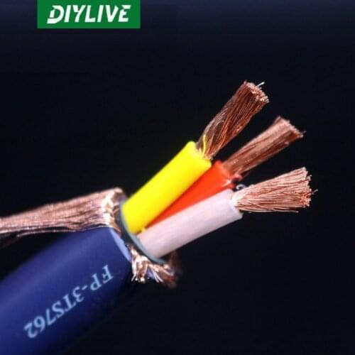 DIYLIVE 1 meter Japans original ancient river FP-3TS762 purple sweater dragon king audio amplifier fired power cord