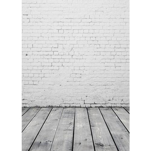 Gery Brick Wall Wooden Floor Backdrops Photo Studio for Backgrounds 3D Vinyl Cloth Computer Printed photography for Photo