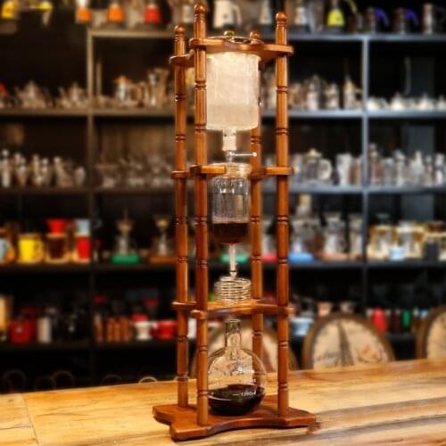 Hot Sell 25cups ice drip Japanese Style syphon coffee maker Cold Brew/Drip Coffee Maker 3000ml Heat Resistant Glass For Barista