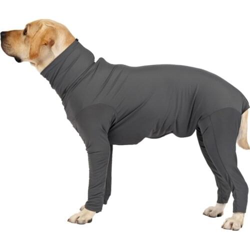 Dog One-piece Long-sleeved 4-leg Pet Clothing Anxiety Calming Shirt Surgery Recovery Body Jumpsuit for Funny Attractive Pet Dog