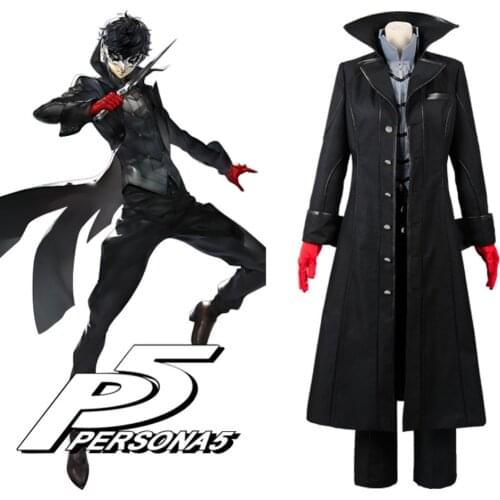 Anime Game Persona 5 Cosplay P5 Joker Costume Jacket Ren Amamiya Full Set Akira Kurusu Uniform Outfit for Men Party Halloween
