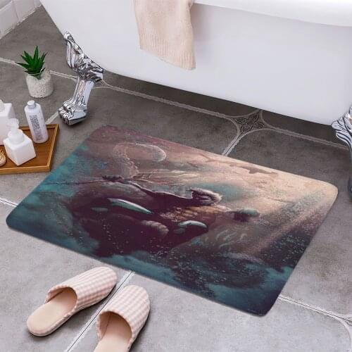 Aquaman 3D Print Doormats Rectangle Non-Slip DoorMat Bedroom Kitchen Entrance Print Door rugs Dropshipping