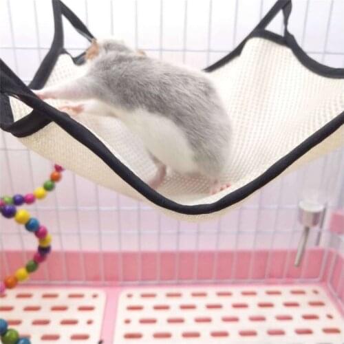 Summer Autumn Sandwich Mesh Breathable Small Animals Cages Soft Comfortable Pets Hammock for Hamster Squirrel Cavia Porcellus