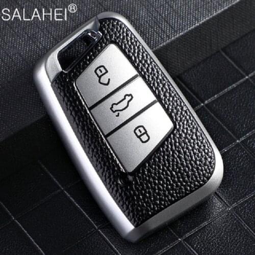 Best Style TPU Car Key Cover Case for VW Volkswagen Magotan Passat B8 Skoda Superb Kodiaq A7 Smart Keychain Remote Fob Protector