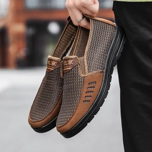 ADMAR Mesh Shoes Men Summer Classic Loafers Men Casual Shoes Breathable Walking Men Shoes Men Moccasins Loafers Male Footwear