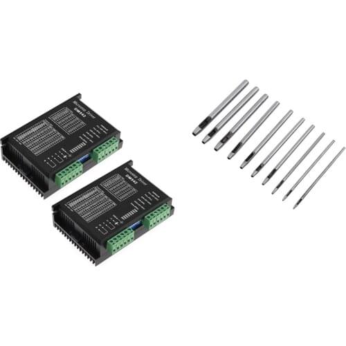10 Pcs Leather Hole Punch Cutter Hollow Punch Set 0.5-5mm & 2Pcs DM542 Stepper Motor Controller