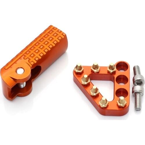 Motorcycle CNC Brake Pedal Step Plate Tips Gear Shifter Lever Shift Tip For KTN 250/350/450 Factory Editions 2015-2020