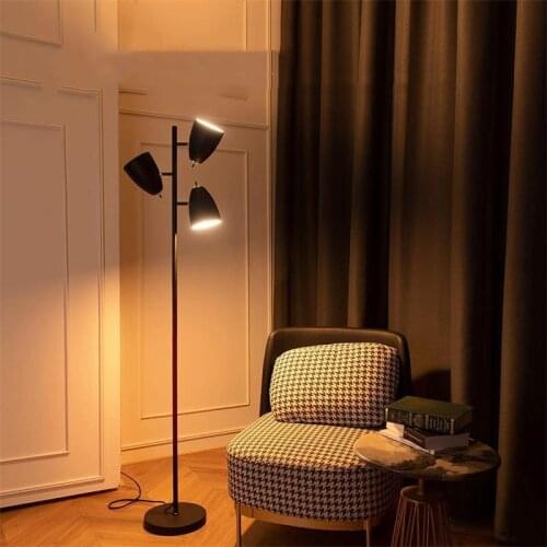 Nordic Modern Floor Lamp Iron Tree Shape Floor Lamps For Living Room Bedroom Loft Study Decor Light Interior Home Standing Lamp