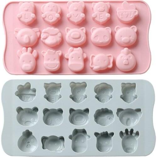 Wholesale Silicone Chocolate Mold 15 Even Baking Tools Non-Stick Silicone Cake Mold DIY Candy Bar Mould 3D Fondant Silicone Mold