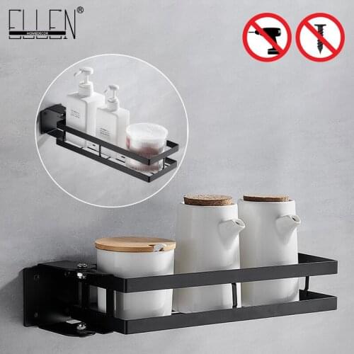 ELLEN Free Punch Kitchen Rotation Rack Bath Shelves Bathroom Storage Save Space Bottle storage Shampoo Holder EL1011