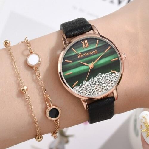 Hot Fashion Women Rhinestone Wrist Watch Ladies Luxury Casual Quartz Watch Relogio Feminino Clock