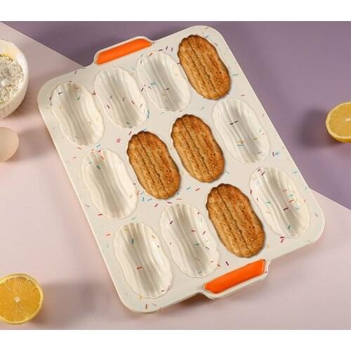 Madeleines Silicone Cake Mold Non-Stick Fondant Candy Bread Baking Tray Shell Shape Baking Mold Cake Pan Puddings Mould Bakeware