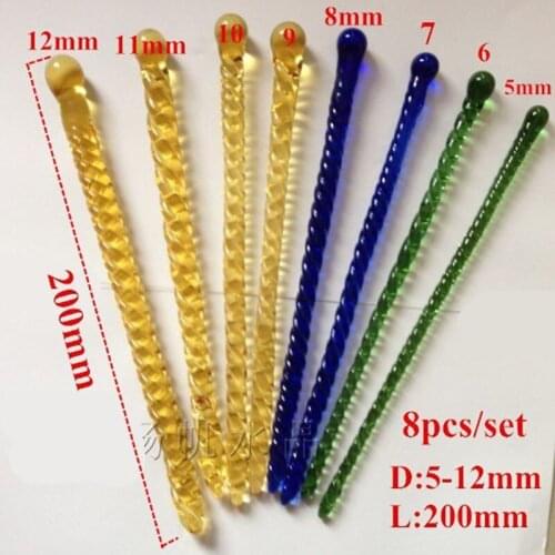 Glass Urethra Catheter Male Masturbator Penis Plug Urethral Sound Dilator 5-12mm Diameter Urethra Plug Penis Stimulation Sex Toy