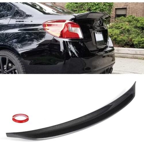 FOR SUBARU WRX STI VA1 VA2 2015-2021 Carbon Fiber Color DUCKBILL HIGHKICK REAR TRUNK SPOILER